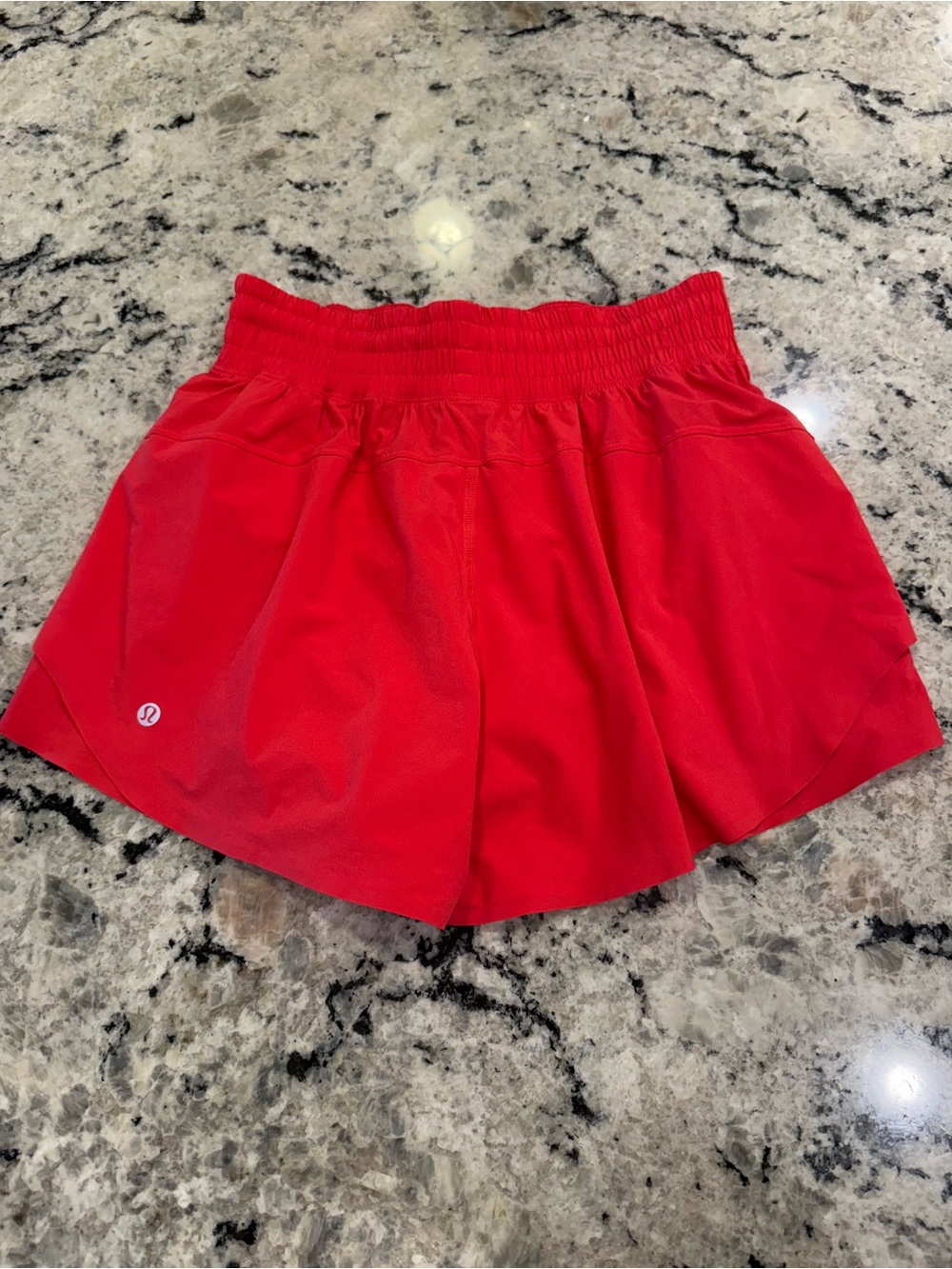 Lululemon shake it out shorts glow red